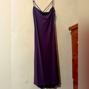 Plum colored dress with glitter